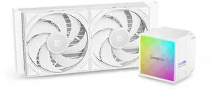Sudokoo Sudokoo NEXAURA 240 White AIO Liquid CPU Cooler, PWM Pump, ARGB Pump Head, TDP 280W, FDB Fans, Intel LGA 1851/1700/1200/115X AMD AM5/AM4, White