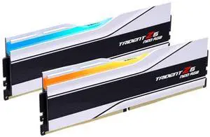G.SKILL Trident Z5 Neo RGB Series (AMD Expo) DDR5 RAM 32GB (2x16GB) 7200MT/s CL34-45-45-115 1.40V Desktop Computer Memory UDIMM - Matte White (F5-7200J3445G16GX2-TZ5NRW)