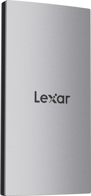 Lexar 2TB ES3 Portable SSD, Up to 1050MB/s Read and 1000 MB/s Write, Compatible with PC & Mac, Tablets & iPad, Silver (LES3XXX002T-RNSAU)