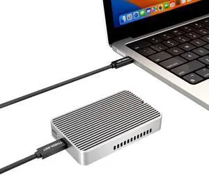 USB4 V2.0 80Gbps M.2 NVMe SSD Enclosure, Compatible with Thunderbolt 5, TB4, TB3