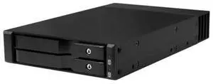 Kingwin Mobile Rack for 2 x U.2/U.3 NVMe SSD Ultra-Fast Oculink Connectivity High-Performance Storage Solution, Hot-Swap, Tool-Free 2.5" NVMe SSD Aluminum Enclosure Maximum Speed 64 Gb/s
