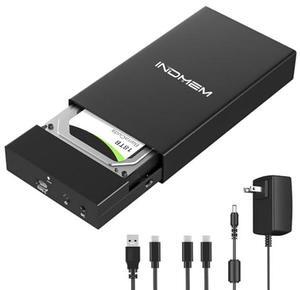 SAS to USB 3.0 Enclosure, SAS Hard Drive Adapter Reader Converter for 2.5/3.5inch SSD HDD,SAS Hard Disk Docking Station with 12V 2A Power Supply 10Gbps,Up to 18TB