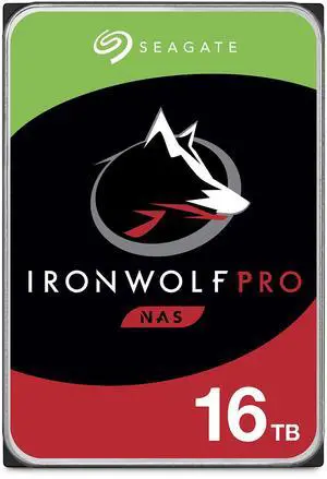 Seagate IronWolf Pro, 16 TB, Enterprise NAS Internal HDD -CMR 3.5 Inch, SATA 6 Gb/s, 7,200 RPM, 256 MB Cache for RAID Network Attached Storage (ST16000NT001) Seagate IronWolf Pro, 16 TB, Enterprise NAS Internal HDD -CMR 3.5 Inch, SATA 6 Gb/s, 7,200 RPM, 256 MB Cache for RAID Network Attached Storage (ST16000NT001)