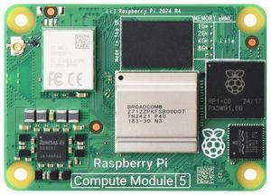 Waveshare CM5 Pi Compute Module 5, Comes with an Official Raspberry Pi CM5108000 (with Wireless, 8GB RAM, 0GB (Lite) eMMC Flash), an Antenna Kit and a HEATSINK (3 Items)