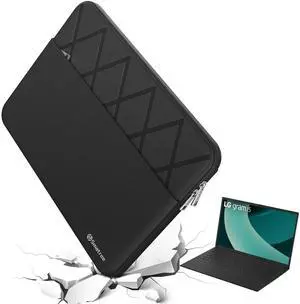 Smatree 15.6 inch Laptop Sleeve for 15-15.6 inch LG Gram, for LG Gram Superslim 15.6 OLED, Protective Laptop Case with Accessory Pocket, YKK Zipper, Patented Super Corner Design (E614)