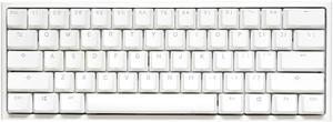 Ducky One 2 Pro 60% Mechanical Keyboard: Quack Mechanics Dampening, Kailh Box Red Switches, High-Density PBT doubleshot Keycaps, RGB, US, White