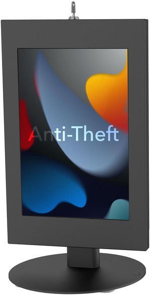 Mount-It! Lockable Tablet Countertop Stand for Samsung Tab A9+, S9, S9 FE, S8, A8 - Anti-Theft POS Stand, Fully Enclosed Security Case, Freestanding or Bolt-Down, Rotating & Tilting Display, Steel