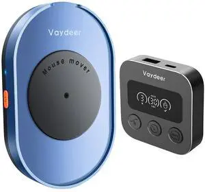 Vaydeer Undetectable Mouse Mover M4 & X3 Plus Smart Mouse Jiggler Mover with LED Display, Noiseless, Simulates Realistic Mouse Movement, Driver-Free,Keeps PC Active