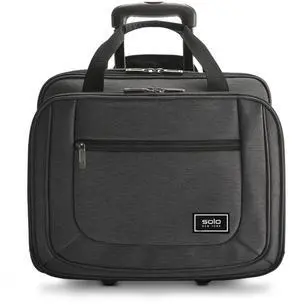 Solo New York Bryant Rolling Laptop Bag, Grey - Made from Recycled Materials