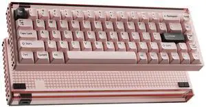 MelGeek MADE68 Pro Wired Keyboard, Hall Effect Magnetic Switch Gaming Keyboard, 65% Compact Rapid Trigger, Hot-Swappable, RGB Snap Tap & Adjustable Actuation, Online HIVE Custom (Pink)