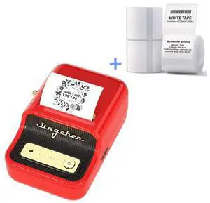 NIIMBOT B21 Red Label Maker and 2 Rolls Tape Bundle