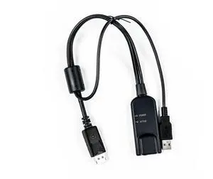 Vertiv Avocent MPU KVM Interface Module, Virtual Media Common Access Card (CAC), USB, Keyboard-Mouse, RJ-45 Female Network, for Vertiv Avocent Merge Point Unity (MPUIQ-VMCDP), DisplayPort Cable
