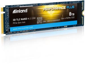 INLAND 8TB Performance Plus NVMe Internal Gaming SSD Solid State Drive - Gen4 PCIe, M.2 2280, DRAM Cache, 176-Layer TLC 3D NAND Flash, Up to 7000MB/s
