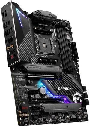 MSI MPG B550 GAMING CARBON WIFI Gaming Motherboard (AMD AM4, DDR4, PCIe 4.0, SATA 6Gb/s, Dual M.2, USB 3.2 Gen 2, HDMI/DP, Wi-Fi 6 AX, ATX, AMD Ryzen 5000 Series processors)