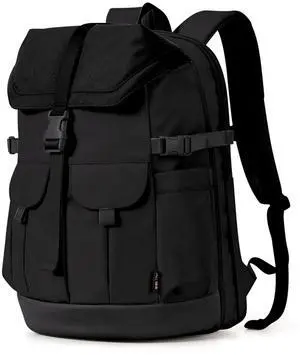 aji Travel Laptop Backpack for Men Women, Large School BackpackFit 17 Inch Laptop, Carry on Backpack for Airplanes, Water Resistant & Comfortable College Computer Backpack(Obsidian Black)