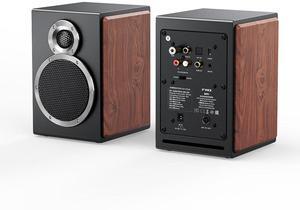 FiiO SA1 High-Fidelity Desktop Speaker. 31-Band PEQ, LDAC Bluetooth,20W2+5W2 Output, Phono Preamp, Wood Fiber Woofer, Aluminum-Magnesium Tweeter (Black)