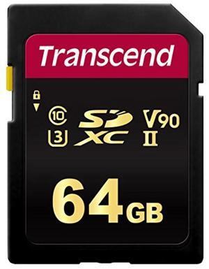 Transcend TS64GSDC700S 64GB UHS-II U3 V90 SDHC Flash Memory Card
