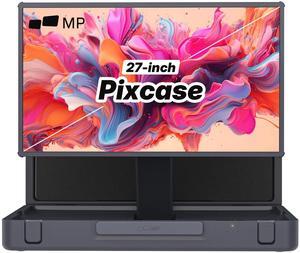 MP Mobile Pixels 27" Pixcase Computer Monitor, 1080P Touchscreen with 16GB RAM, Google Play Access, 40W Speakers, Compact Suitcase Design, Gamepad & Remote Included, Windows/Mac/Switch/Consoles