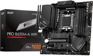 MSI PRO B650M-A WiFi Motherboard AMD B650 Socket AM5 Micro ATX