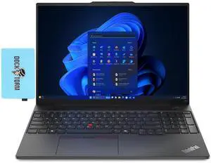 Lenovo ThinkPad E16 Gen 1 Business Laptop 16.0" WUXGA IPS Display 300 nits (AMD Ryzen 5 7530U 6-Core 2.00GHz, 16GB RAM, 512GB PCIe SSD, AMD Radeon, Backlit KYB, FP, WiFi 6, Win11Pro) w/Dockztorm Hub