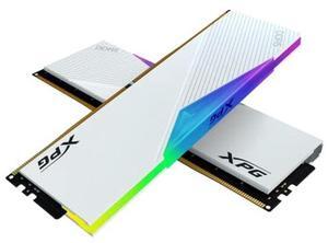 XPG Lancer RGB DDR5 6400MHz 64GB (2x32GB) CL32 UDIMM 288-Pins Desktop SDRAM DDR5 Dual Channel RAM Kit White Heatsink (AX5U6400C3232G-DCLARWH)