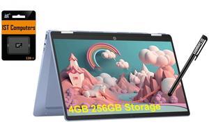 HP Chromebook X360 14 2-in-1 Laptop (14" HD Touchscreen, Intel N200, 4GB RAM, 256GB Storage (128GB eMMC + 128GB SD Card)) Home & Student, 10-Hr Long Battery Life, Wi-Fi 6, Webcam, IST Pen, Chrome OS