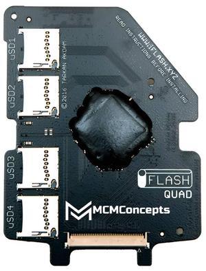iFlash Quad Micro SD Adapter for Apple iPod Video/Classic by MCMConcepts