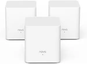 Tenda AX1500 Mesh WiFi 6 System Nova MX3 - Covers up to 3500 sq.ft - Whole Home WiFi 6 Mesh System - Gigabit Mesh Router for 80 Devices - Dual-Band Mesh Network - Replaces Wireless Router - 3-Pack
