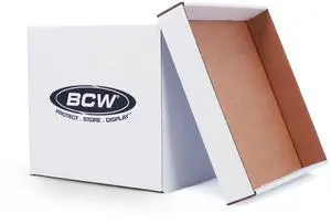 BCW 33 RPM Vinyl Record Storage Box - Stackable, Double Thickness, Holds 65 LPs | 10 ct