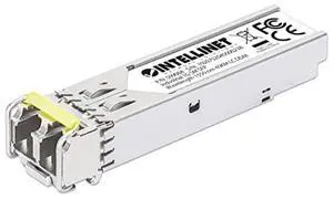 Intellinet Industrial 1000Base-LX SFP to Duplex LC Single-Mode 1G Fiber Transceiver - Wavelength 1550 nm - Cisco GLC-EX-SM1550-40 - Hot Plugging - Up to 25 mi. - MSA Comp - DDM/DOM - 509084