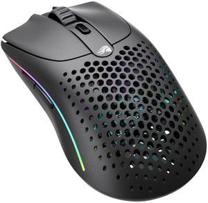 Glorious Gaming Model O 2 Wireless Gaming Mouse - Hybrid 2.4GHz & Bluetooth Wireless, 68g Superlight, Long Battery Life, 26k BAMF 2.0 Sensor, RGB, Ambidextrous, 6 Buttons, PTFE Feet - Black
