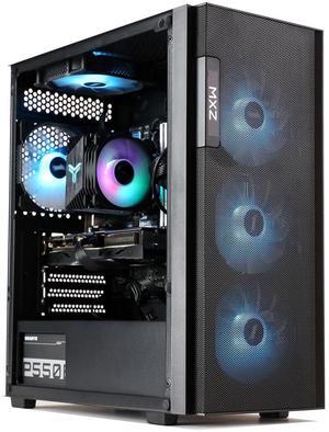 MXZ Gaming PC Desktop Computer,Intel I5 12400F 4.4GHz,RTX 2060S,16GB DDR4 3200,500GB SSD, 5RGB Fans,Win 10 Pro Ready(I5 12400F | RTX 2060S)