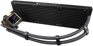 Thermalright FW360 X Black CPU AIO Cooler,PC 360 Specification Water Cooler System,IPS LCD Screen with 320 * 240 Resolution,for AM5&Intel LGA1700/1851,High Performance Pump,