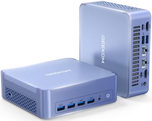 GEEKOM Mini PC AX8 Max, Dual 2.5G Lan AMD Ryzen 7 8745HS (Up to 4.9GHz, 3 Mode) Desktop Computers, Radeon 780M, 32GB DDR5 5600MHz RAM 1TB PCIe SSD, 2xUSB4/PD/WOL/8K 4 Display/Gaming/Business/Win11 Pro