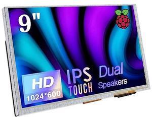HAMTYSAN 9 Inch Touch Screen Monitor with 1024x600 IPS Screen Mini Monitor for Raspberry Pi Laptop PC (Sliver
