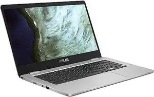 ASUS Chromebook C423N Clamshell Laptop, 14" HD 4-Way NanoEdge, Intel Celeron N3350 Processor, 4GB DDR4 RAM, 64GB eMMC Storage, Silver, Chrome OS (ASUS C423N)