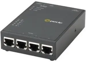 Perle IOLAN STS4D GR Secure Terminal Server - 512 MB - Twisted Pair - 1 x Network (RJ-45) - 4 x Serial Port - 10/100/1000Base-T - Gigabit Ethernet - Management Port - Wall Mountable, Desktop, Rail-mou