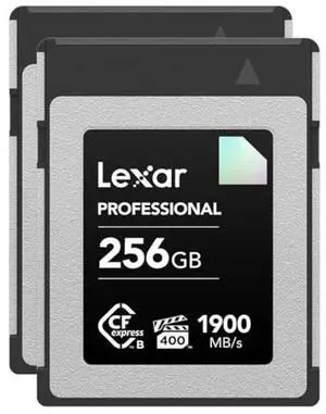 Lexar Diamond Series Professional 256GB CFexpress Type-B Memory Card, 2-Pack