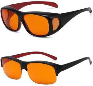 Eyekepper 2 Pack Fit Over Blue Light Blocking Glasses Wear Over Computer Eyeglasses