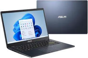 ASUS Vivobook Go 14 L410 Ultra Thin Laptop, 14aEUR FHD Display, Intel Celeron N4020 Processor, 4GB RAM, 64GB eMMC, NumberPad, Windows 11 Home in S Mode, 1 Year Microsoft 365, Star Black, L410MA-AH02
