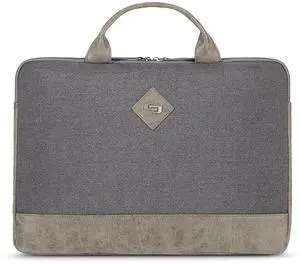 Solo New York Urban Nomad Laptop Sleeve Handle 15.6 Inch, Grey