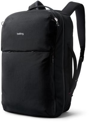 Bellroy Lite Travel Pack 38L (carry-on backpack, large travel backpack for international travelers, with laptop pocket, interior packing cells and tuck-away shoulder straps) - Black