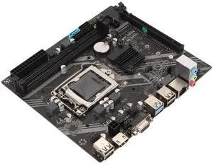LGA 1151 Motherboard, DDR3 Motherboard with Channel PCIe X16 SATA3.0 DDR3 4 USB2.0 2 USB3.0 3 Phase Power, Gaming Mainboard for Computer PC