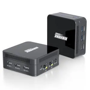 BOMJUPBR Mini PC N100 (up to 3.4GHz), Windows 11 Pro OS, 16GB DDR5 RAM 512GB M.2 SSD, 4K UHD Triple Screen Display, Mini Desktop Computer,Gigabit Ethernet, WiFi6/BT5.2, for Business, Home, Office