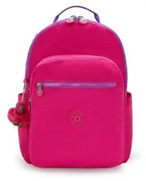 Kipling Women's Seoul 15" Laptop Backpack, Durable, Roomy with Padded Shoulder Straps, Built-In Protective Sleeve