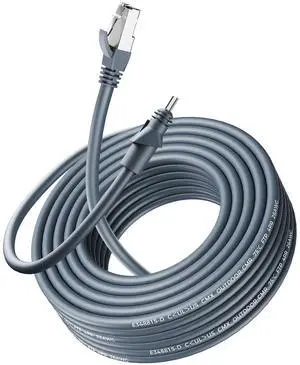 Ablian Starlink Ethernet Cable 26.2FT/8M CMX CMR Rated 26AWG 1200Mbps for Power Supply Connect to The RJ45 Connector,Starlink Rectangular Satellite V2 Replacement Cable for RJ45 routers or Devices