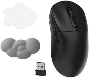 X3 Wireless Gaming Mouse, 49g Ultralight, PixArt PAW3395 26000 DPI, Tri-Mode Computer Mice and Cloud Wrist Rest Bundle Item