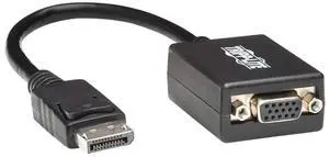 Tripp Lite DisplayPort to VGA Adapter Converter Active M/F 6In 50 Pack