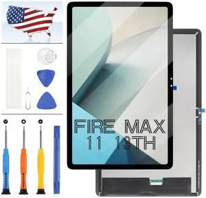 LCD Screen for  Fire Max 11 2023 Screen Replaccement 11Inch for  Fire Max 11 13th Generation SU8NST LCD Display Touch Digitizer Assembly Repair Kit with Tools -Black