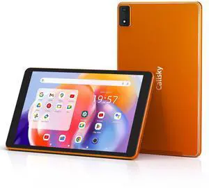 Andriod 14 Tablet 8 inch Tablet, 2024 Latest Octa-Core Processor, with 64GB ROM, 8(3+5) GB RAM, 6FT Charging Cable, 5V/2A Charging Adapter, 4000mAh Battery, Updated Typc-C Port, Dual-Speakers, Orange